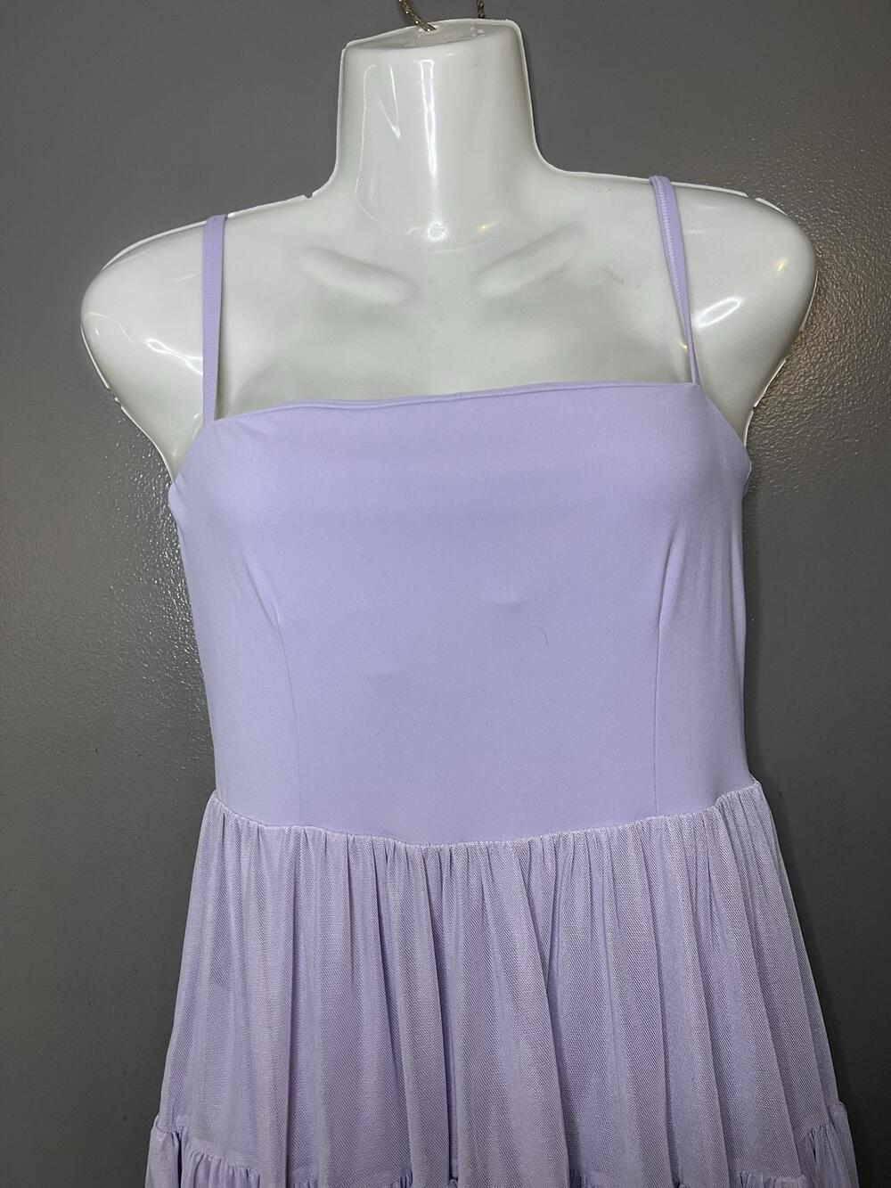 Blogilates Tennis Dress Womens Small Purple Ruffle Fit & Flare Built In Shorts